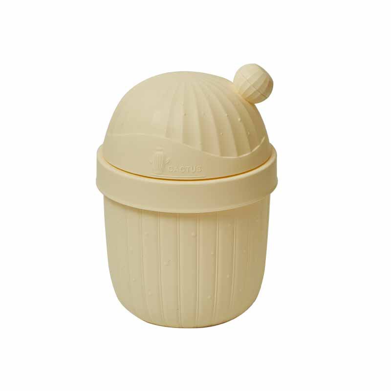 可爱桌面垃圾桶家用小号迷你茶几办公北欧网红ins床头带盖子收纳