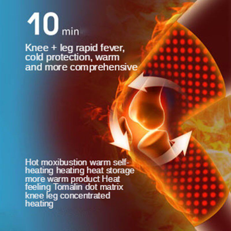 极速1 Pair Self Heating Knee Pads Knee Warm For Men and Wome