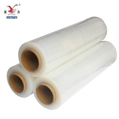 友力塑胶包装膜打包膜pe缠绕膜宽50cm自粘包装膜拉伸膜工业保鲜膜