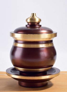 黄铜圣水杯供佛前净水杯贡财神关公铜茶杯酒杯供佛用品心经杯摆件