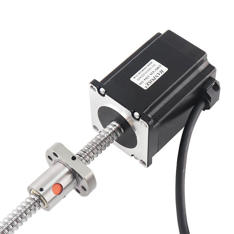 精密57滚珠丝杆步进马达组合 1204螺杆马达 可定制加煞车或编码器