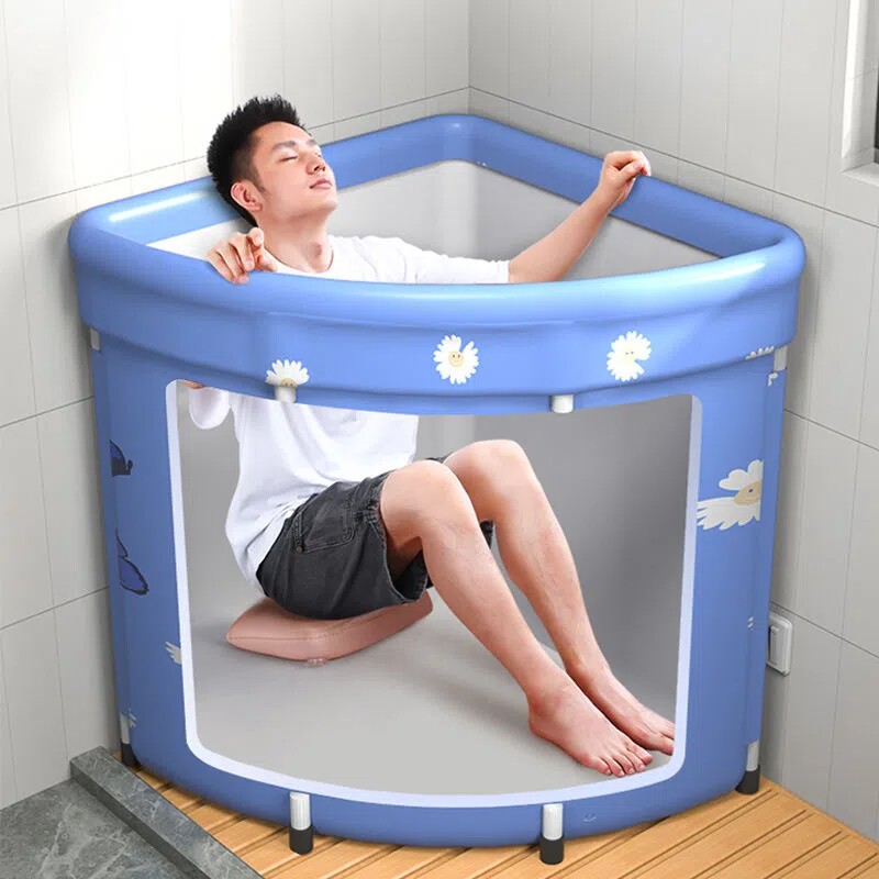 好货扇形洗澡桶折叠大人双人超大伸缩浴缸全身可坐沐浴盆儿童泡澡