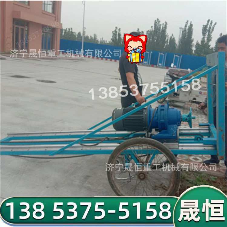 便携式螺旋地桩山地丘陵可拆卸挖坑桩钉机电动380V/220V打桩机
