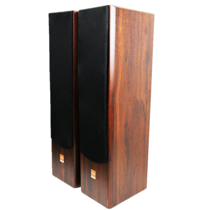 hifi音箱无源木质三分频落地式音响80W双8寸低音客厅家庭影院K歌