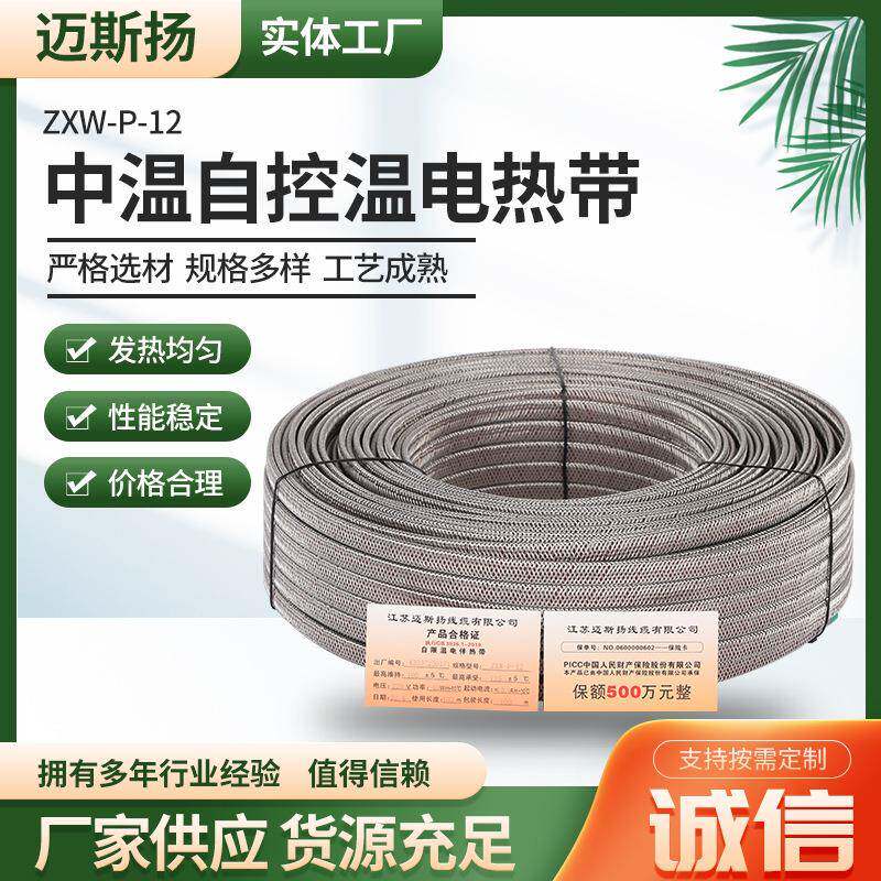 ZXW-P-12中温自控温电热带阻燃防爆电伴热带工业电加热带供应