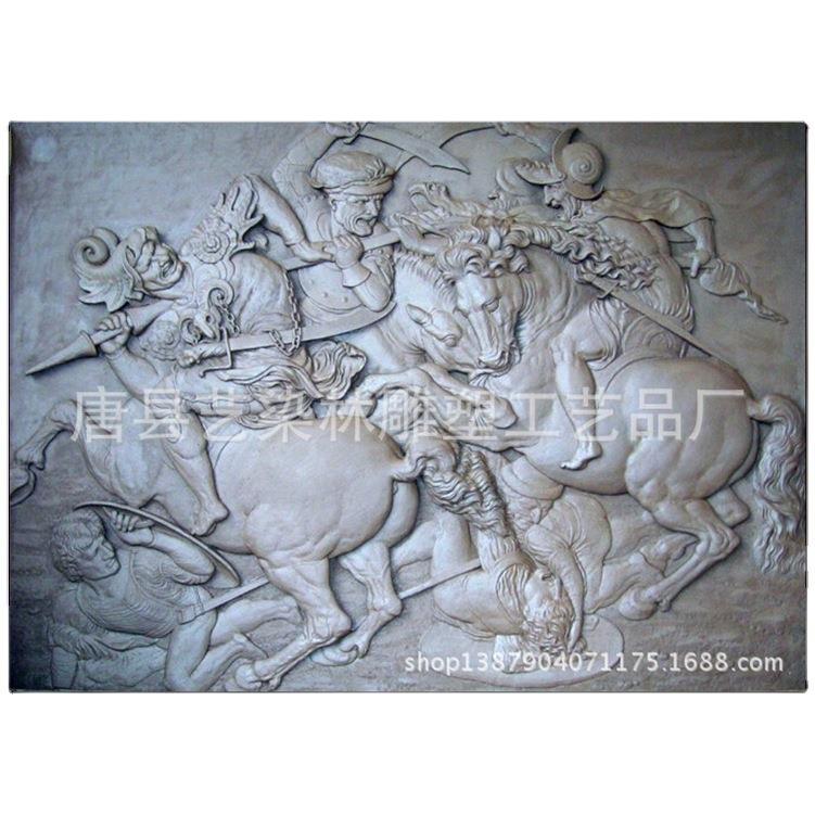 艺染林供应玻璃钢欧式人物浮雕壁画仿铜室内装饰工艺品