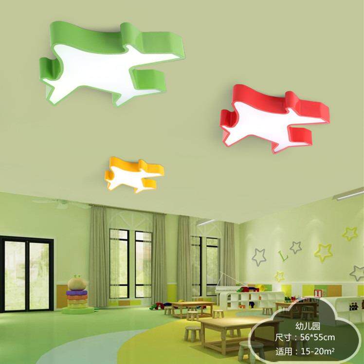 彩色飞机儿童卧室led灯创意卡通幼儿园造型早教中心游乐场所灯具