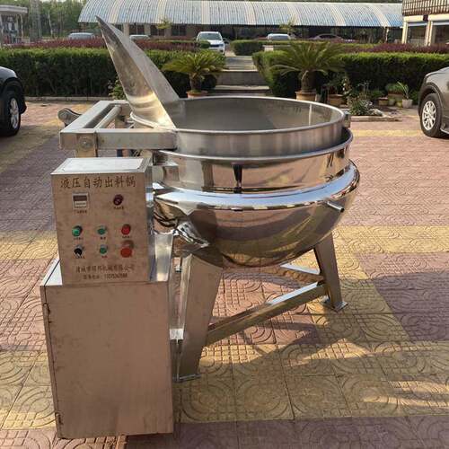 自动夹层锅商用200L电加热果脯煮锅工业恒温可倾斜大型蜜饯煮锅