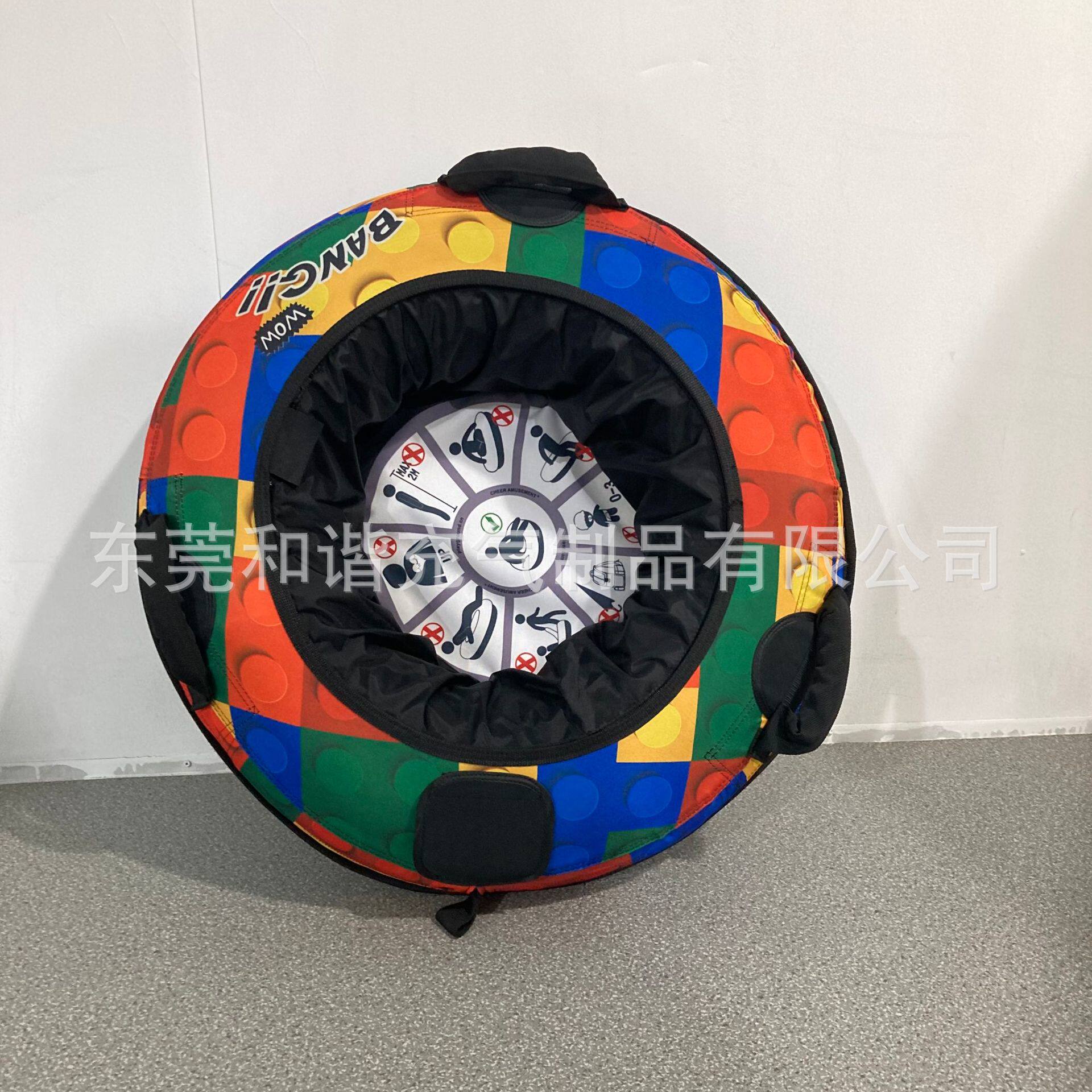 现货滑草圈充气旱地彩虹滑道拖拉旱滑梯圈加厚成人滑雪圈雪橇