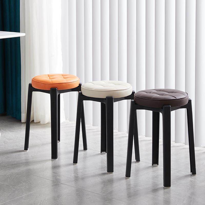 简约家用PU软包塑料加厚凳子现代客厅可叠放餐凳餐桌高凳板凳新品,电子/电工,接线端子,淘宝优惠券,粉丝福利购,淘宝优惠卷