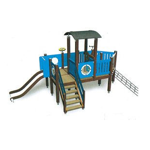 户外木质PE滑梯 儿童组合木滑梯 木质攀爬组合滑梯 儿童滑梯