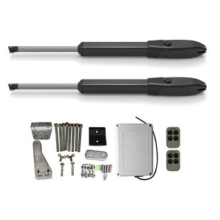 直臂式开门机对开门摇臂电动大门闭门器自动拉臂开门机庭院掩门机