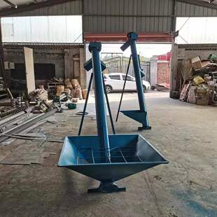 加厚螺旋绞龙叶片提升机 165管径不锈钢输送机 自动上料机