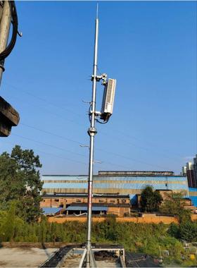 楼顶3米自立式抱杆6米5G桅杆配重式基站抱杆屋面抱杆深圳厂家