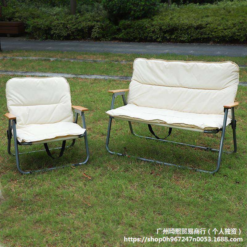 户外折叠椅双人露营家用营地沙发椅加厚坐垫躺椅情侣休闲克米特椅,金属材料及制品,金属加工件/五金加工件,淘宝优惠券,粉丝福利购,淘宝优惠卷