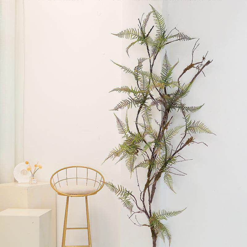 仿真波斯叶蕨类枯藤景观苔藓植物造景下水道管遮挡室内装饰藤蔓墙