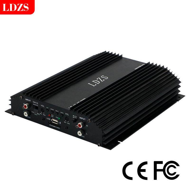 大功率汽车车载4路4声道汽车功放板可推音响低音炮车门喇叭功放