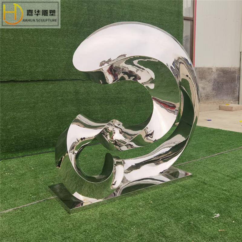 不锈钢雕塑摆件制定抽象创意动物户外景观动物园林人物大型艺术品