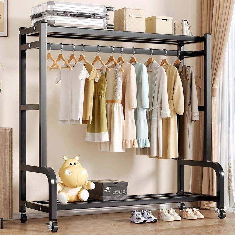衣帽架落地立式可移动挂衣服架子加粗加厚室内晾衣架家用简易衣柜,基础建材,脚轮/万向轮,淘宝优惠券,粉丝福利购,淘宝优惠卷