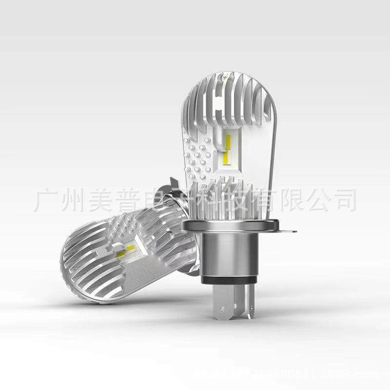 NEWH19H440W汽车改装LED大灯泡带风扇H4远近光高亮H4M4S大灯