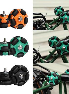 扶摇适用brompton小布折叠自行车配件推行易行轮超静音旋转万向轮