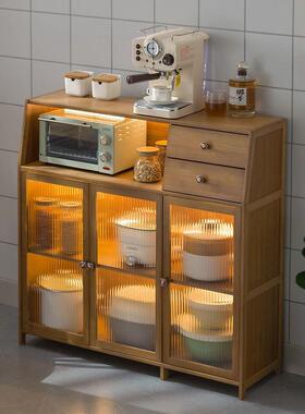 餐边柜家用收纳柜茶水柜储物柜厨房置物架多层落地储物柜碗柜昌震