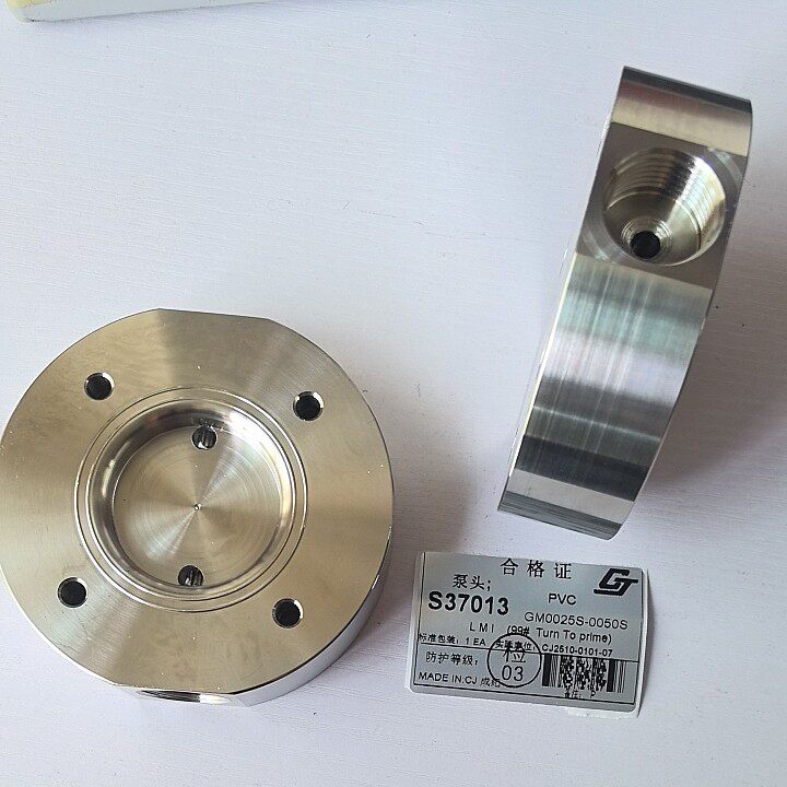 成纪计量泵国产配套米顿罗南方力高不锈钢泵头泵盖S70033计量泵件