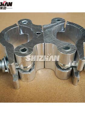 铝合金双扣扣50铝合金圆管GB6061铝合金灯钩展柜创意多功能