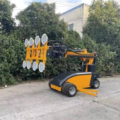 800kg电动玻璃吸盘车真空升降吸吊机幕墙玻璃安装搬运车电动旋转