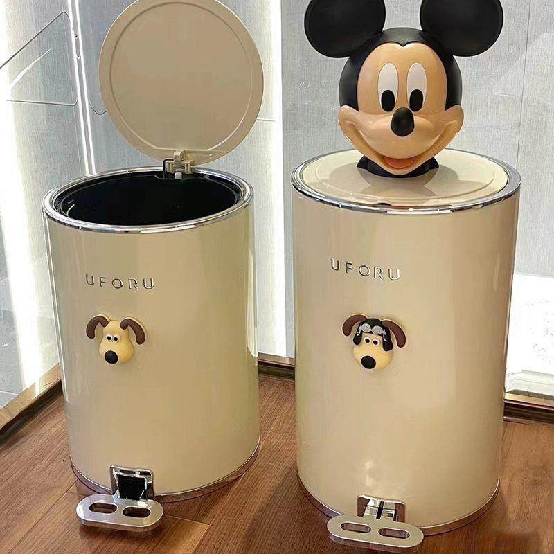 轻奢脚踩垃圾桶带盖大容量客厅家用厨房卫生间卧室现代简约网红桶