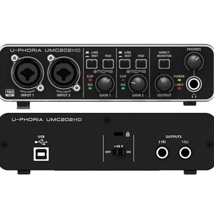 behringer    UMC202HD声卡专业声卡专业音频声卡
