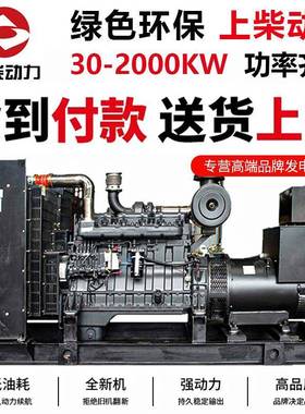 SDEC上柴柴油发电机组100KVA200KW300千瓦发电机无刷静音式工厂