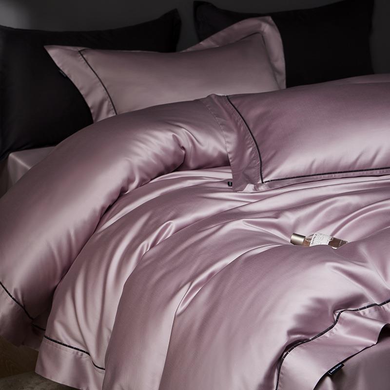 意大利140银线双股超级匹马棉四件套全棉高端床上用品进口