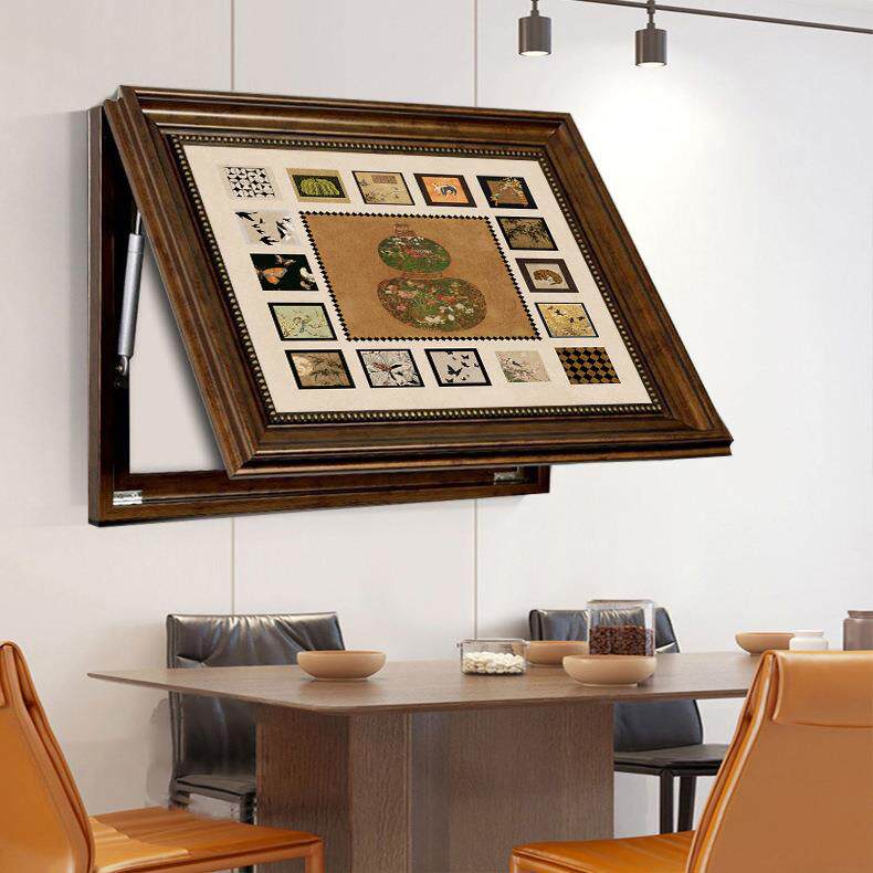 复古电表箱装饰画法式电闸箱遮挡画推拉免打孔总开关盒配电箱挂画