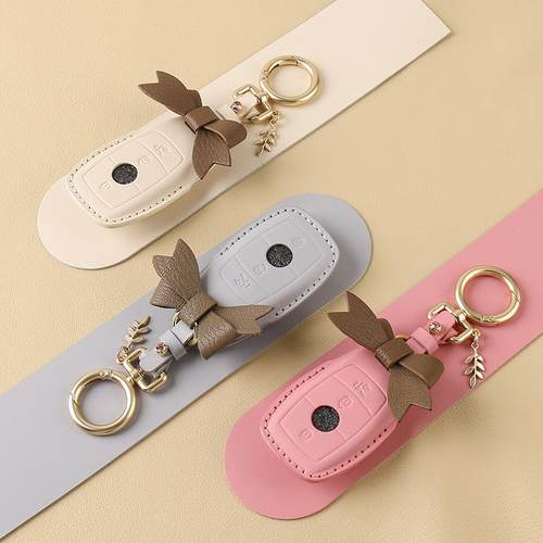 适用于奔驰钥匙套女真皮E300LC260LGLC300LA200LGLAGLE保护套