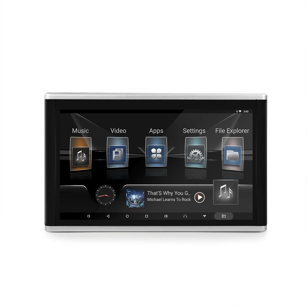 10寸车用头枕显示器全视角后排娱乐系统安卓12高清视频电影播放