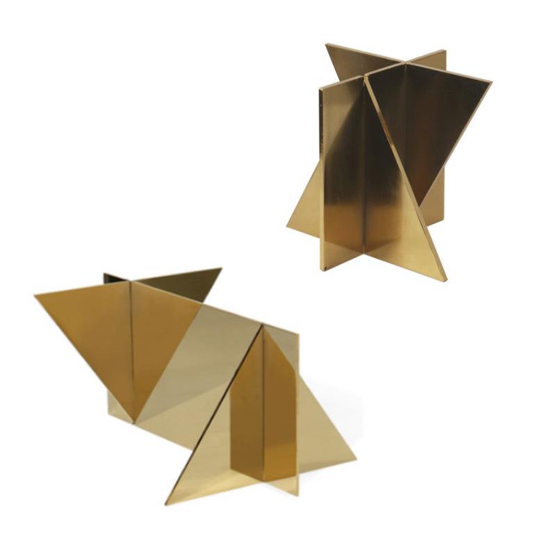 简约现代铁艺抽象创意立体几何造型摆件客厅样板间售楼处装饰品