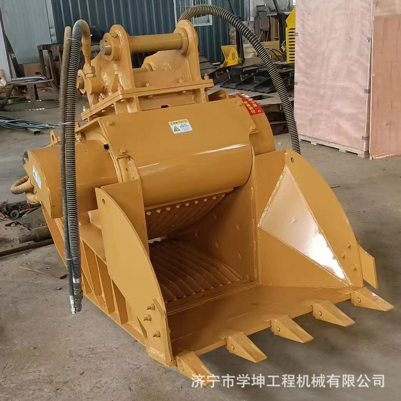 碎石斗 枕木粉碎斗 混泥土破碎铲斗 颚式破碎斗 挖机建筑模板破碎