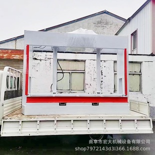 自带叉车槽托盘 宏大立式木工冷压机 断桥铝压合定型