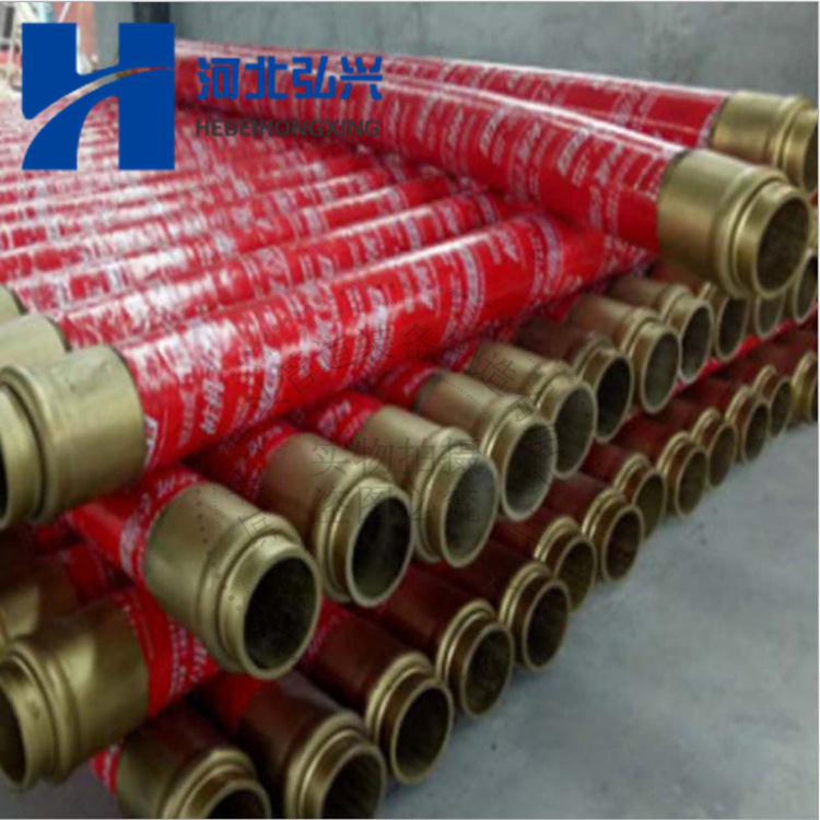 混凝土输送泵车末端四层钢丝胶管 DN125高压胶管