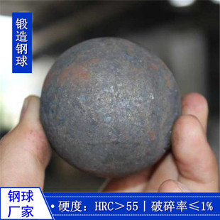 矿山球磨机研磨矿石用热处理高硬度 耐磨 不破碎 不失圆 锻造钢球