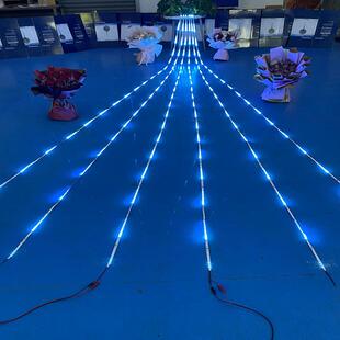 暖光暖灯带黄色流水追光全亮5米装灯条LEDV条闪长光彩灯12流星雨