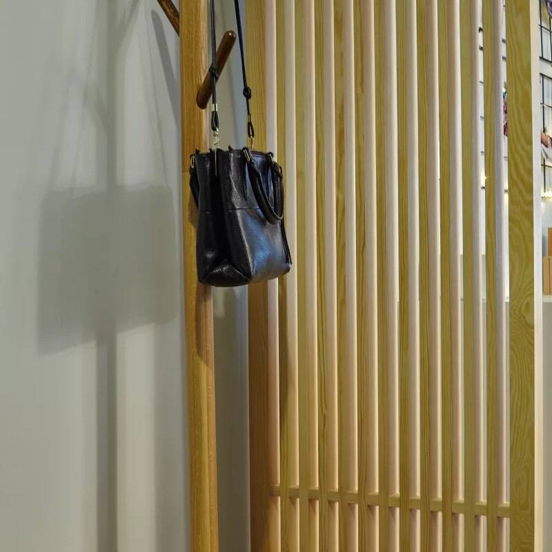新中式镂空实木屏风客厅玄关隔断木质格栅木条花格入户遮挡现新品