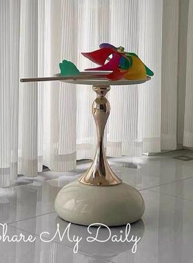 意小式小蛮腰茶几厅户型简约客家用轻奢台茶桌沙发边几网红VRF阳