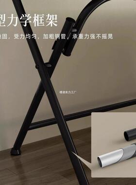 家用书桌电脑桌简易室折架叠桌书学JRC桌办公桌床卧边小桌习子可