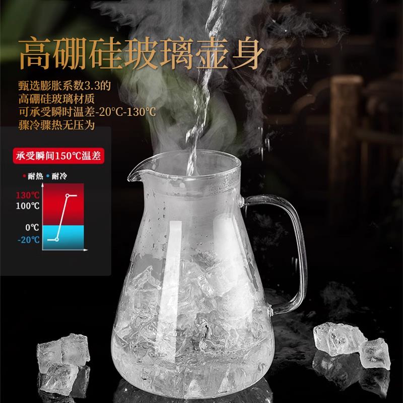 j茶8养生煲泡茶烧水高壶煮玻璃8号仓102过滤陈皮家壶用明火壶泡茶