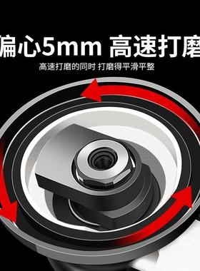 气动打机5手持砂纸吸光尘干磨机工业级磨机抛磨YOF光金属寸打磨