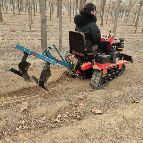 乘坐式履带旋耕机 多功能微耕机 水旱两用小型农用耕田犁地翻土机