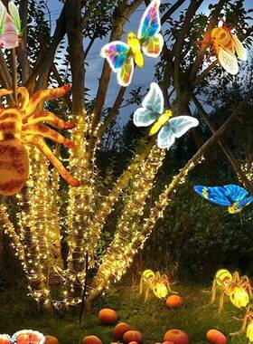 昆虫发光DPWLE鹰D蚂蚁蜻蜓猫头蚂造蚱老鹰蛐蛐螳螂蜂型景蜜观灯