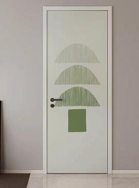 自粘门贴饰膜装推拉衣橱柜改门玻璃门移门贴纸门VHC翻新色遮丑壁